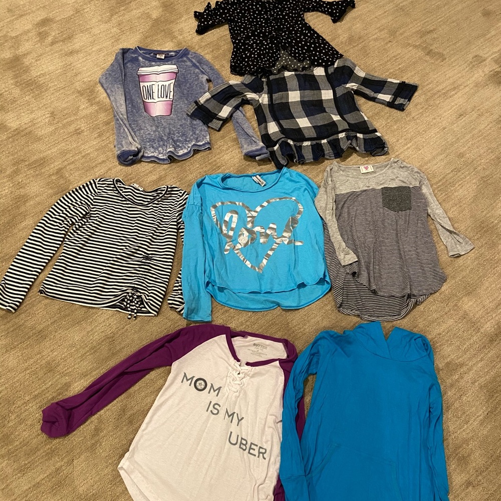 Girls lot boutique tops size small (8 tops)